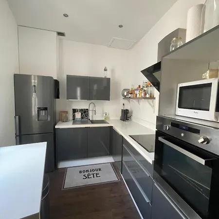 Grand T1 Climatise Apartamento Sète